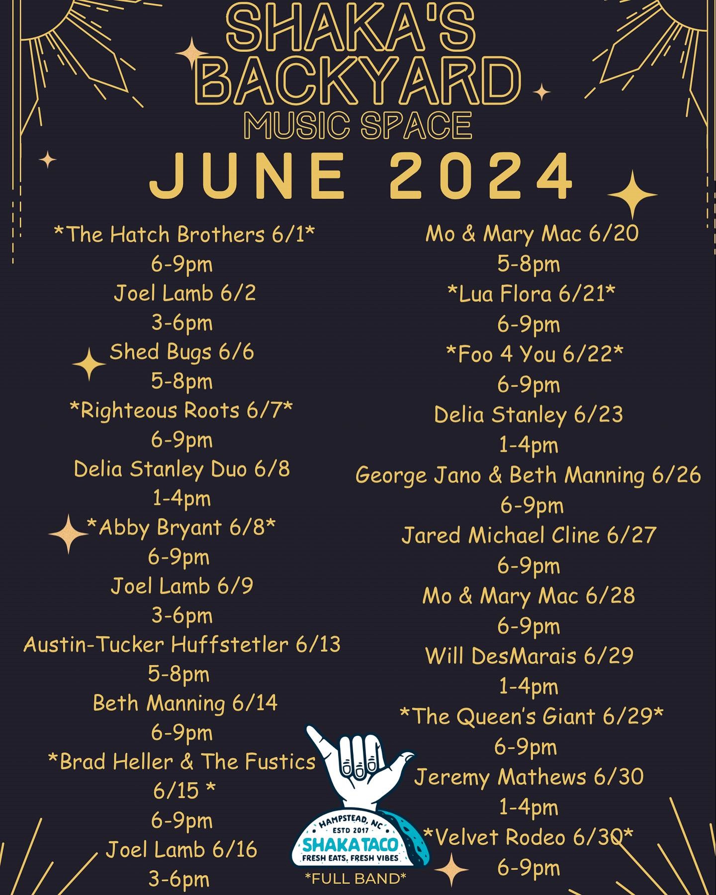 Live Music at Shaka Taco - June